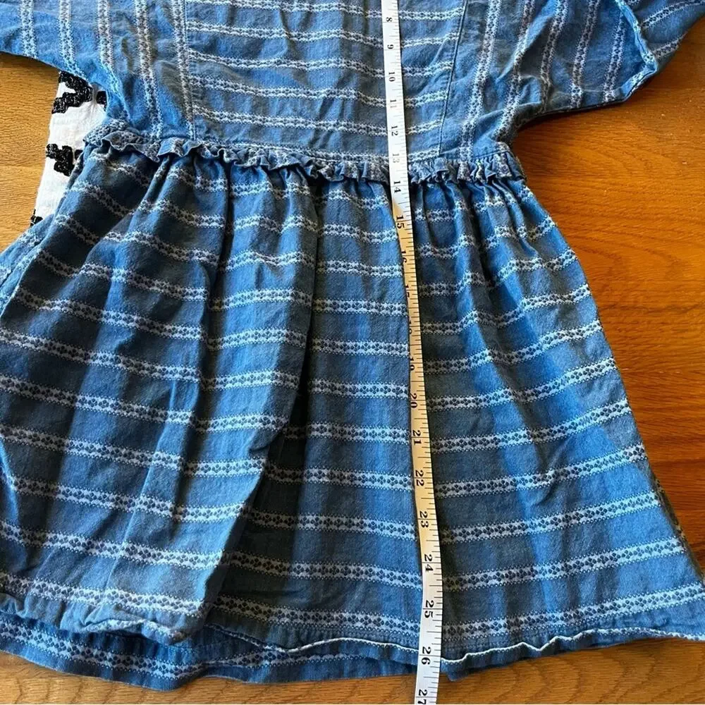 Vintage Osh Kosh the Genuine Article cottagecore kids dress size 6x lace ruffle